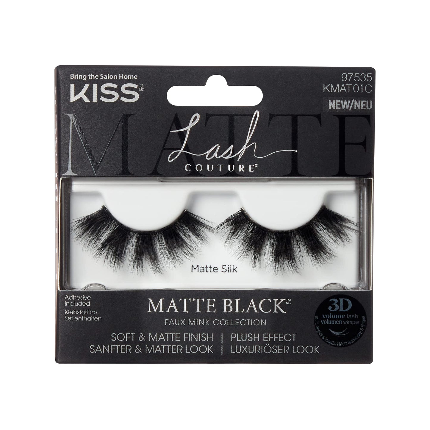 KISS 3d matte faux mink collection lash kmat01c