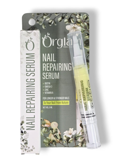 Orglam Nail Repairing Serum (Stronger Nails)(Healthy Cuticles)(Inriched With Biotin & Omega 3)(Vitamin A,C,E)