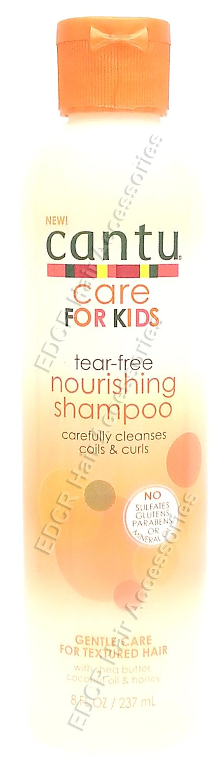 CANTU New Cantu Care For Kids Tear-Free Nourishing Shampoo Carefully Cleanses Coil & Curls Gentle Care For Textured Hair 8 Oz