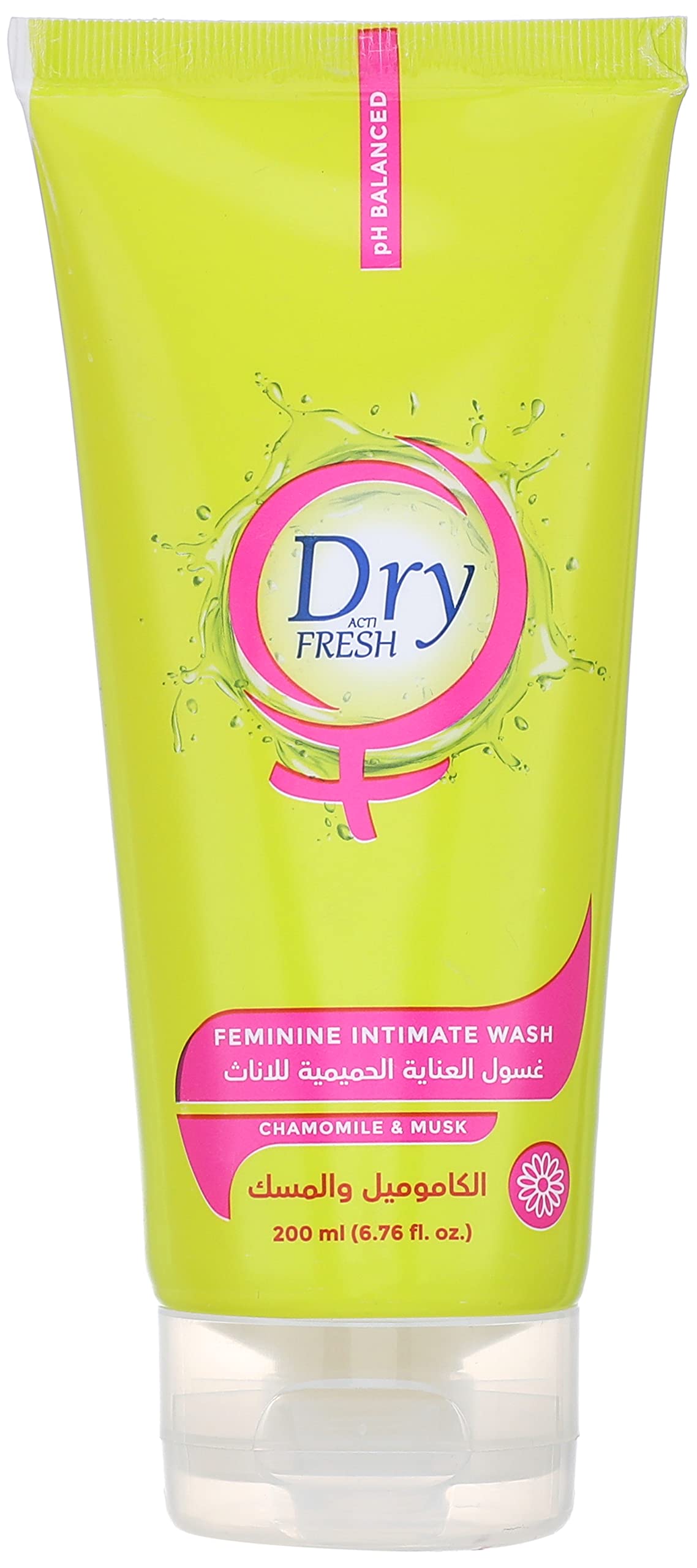 Dry Fresh Intimate Wash Gel, CHAMOMILE & MUSK, 200 ML