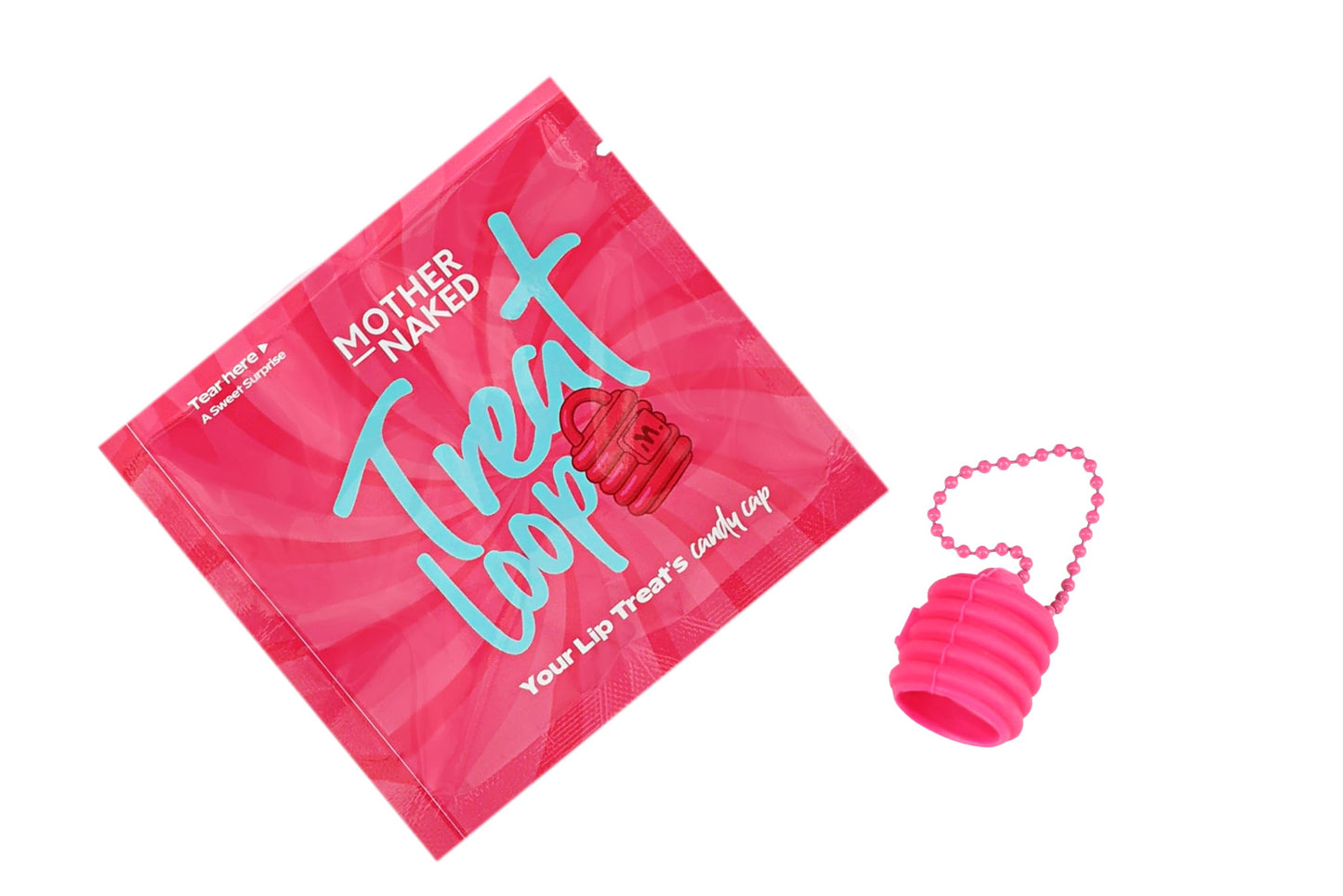Mother Naked MotherNaked Treat Loop Lip Gloss Clip |Clip your lip treat to your bag or keys | Surprise Color (Color May Vary) | Portable | Travel Friendly