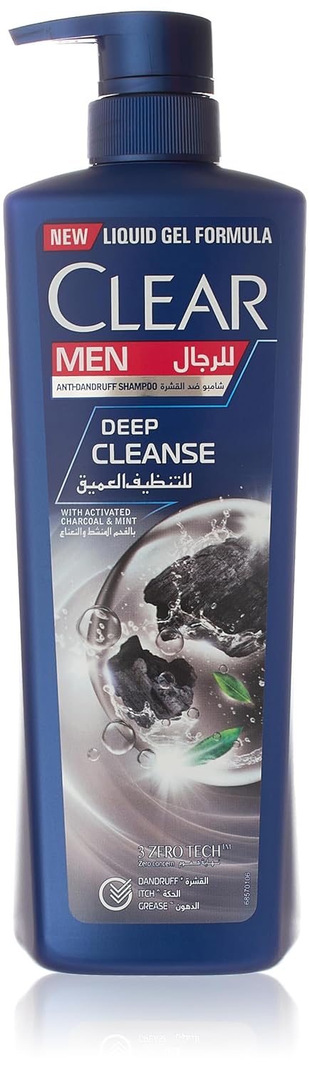Clear Men's Anti-Dandruff Deep Cleanse Shampoo, 700ml