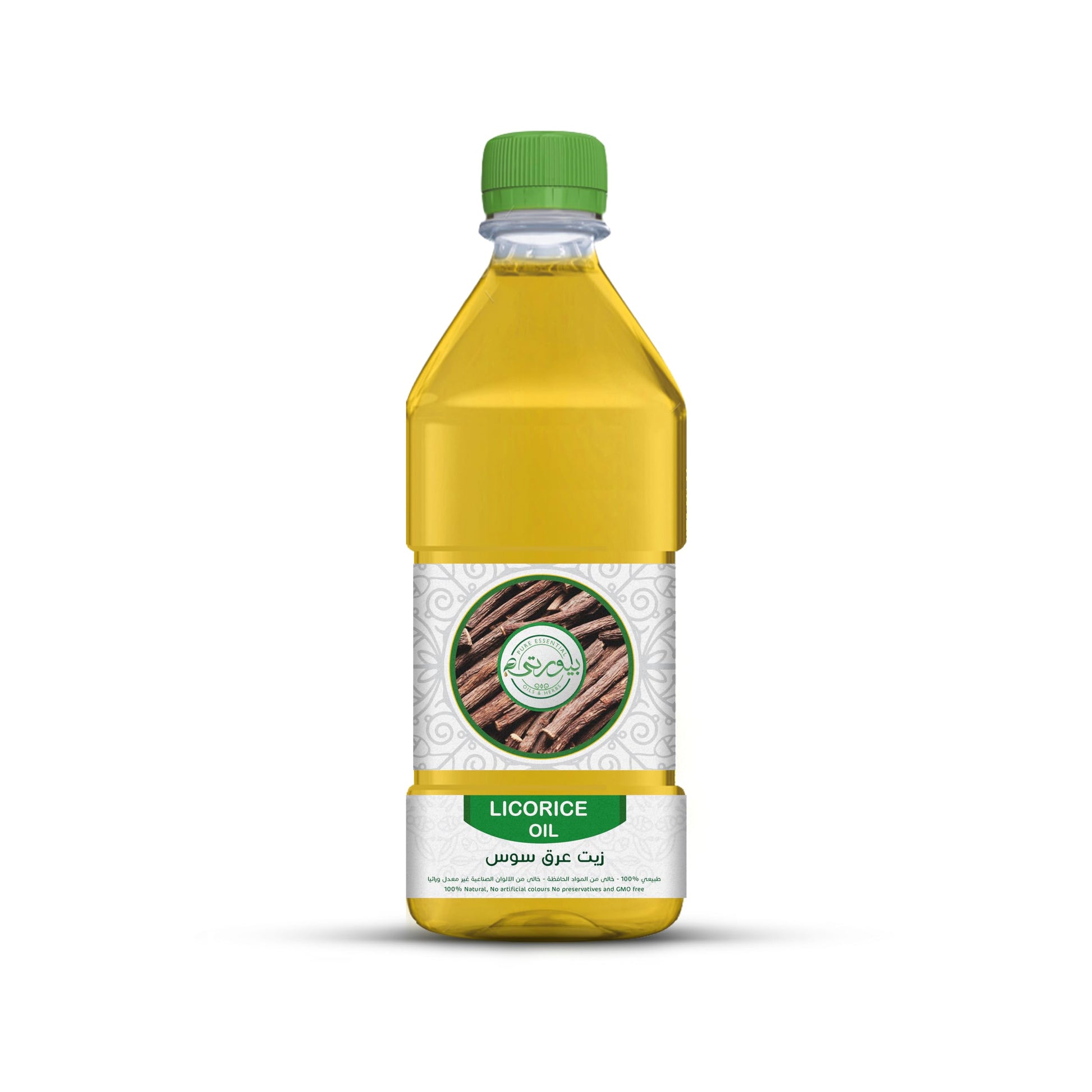 Purity Licorice Oil Unrefined Cold Pressed, 100% Pure & Natural, Ideal for Skin Brightening, Hair Growth, and Scalp Nourishment 1 L Purity- بيورتي