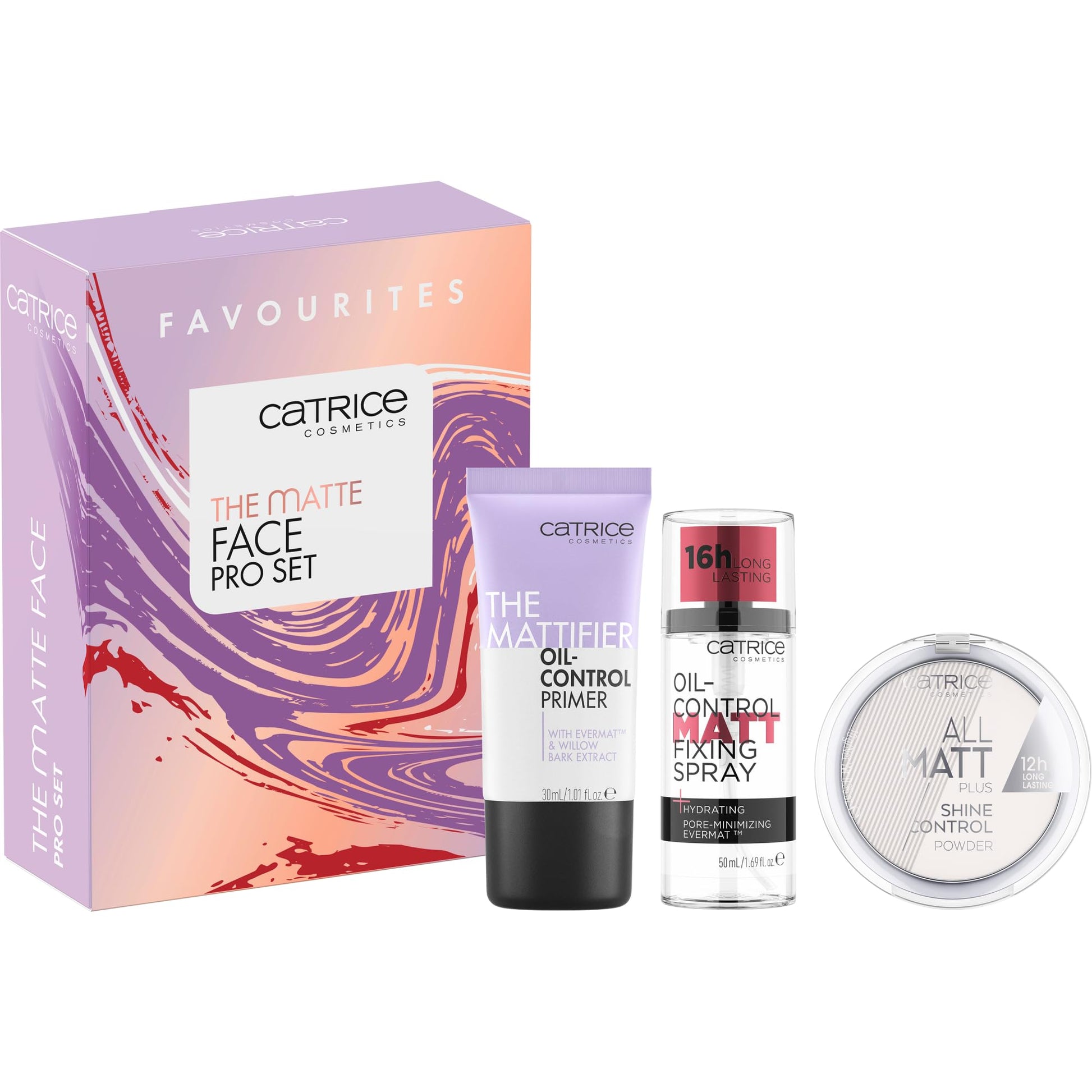 Catrice The Matte Face Pro Set, Face Set, Multicoloured, Acetone-Free, Vegan, No Microplastic Particles, Gluten-Free, Pack of 1 (3 Pieces)