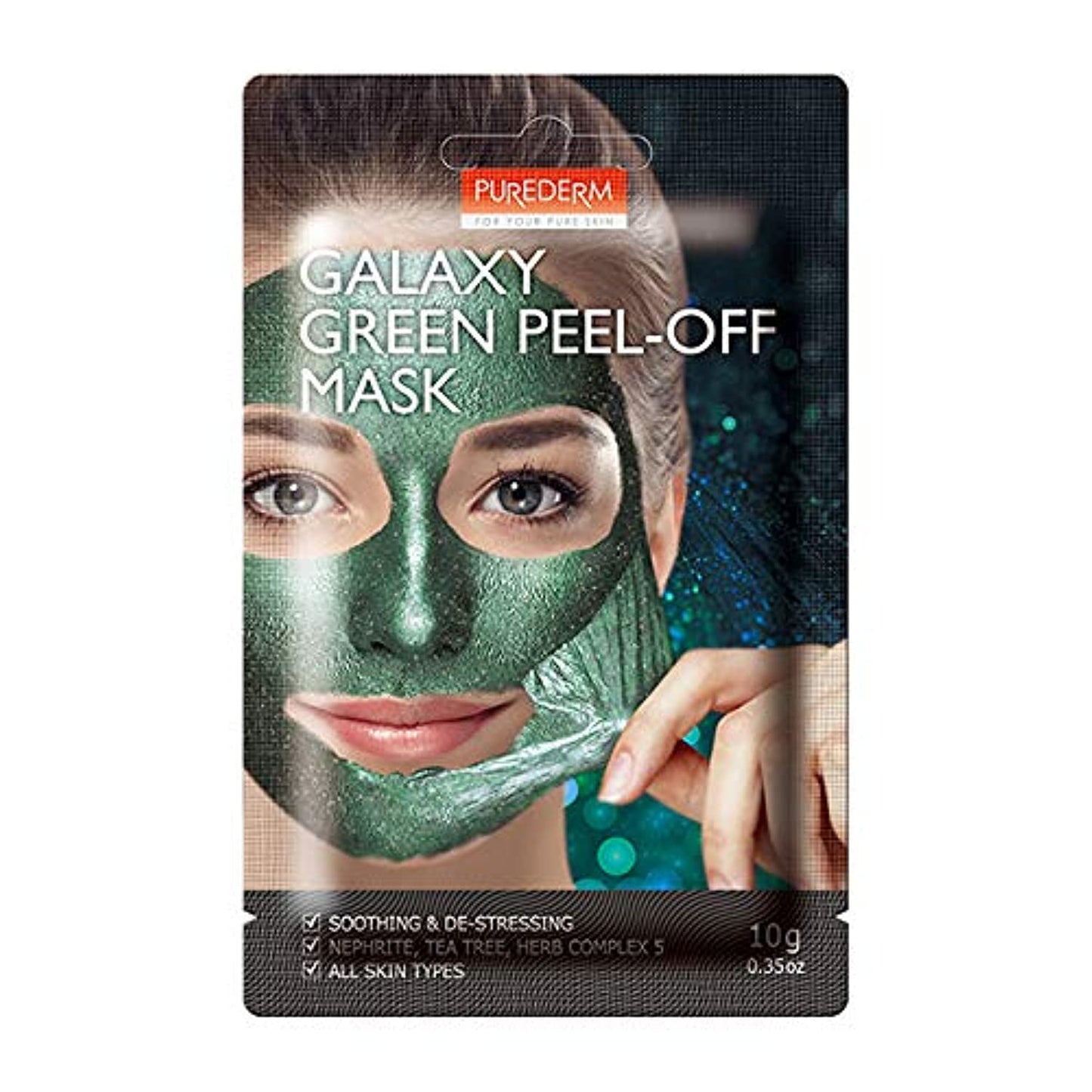 Purederm GALAXY GREEN PEEL-OFF MASK- 10 gm - 2 pcs