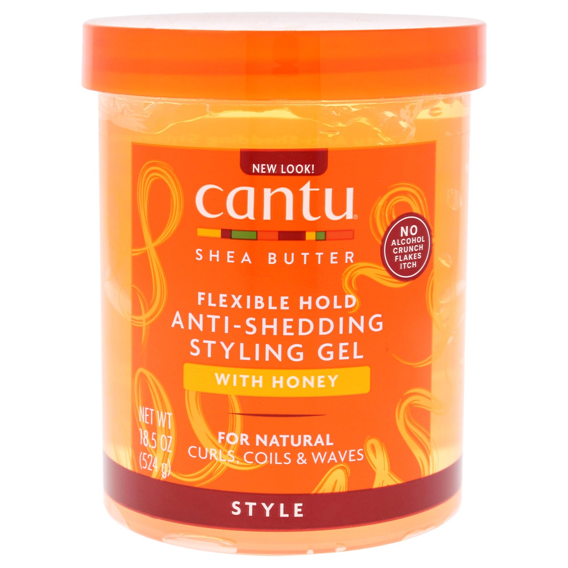 CANTU Shea Butter Maximum Hold Anti-Shedding Styling Gel with Honey 524g