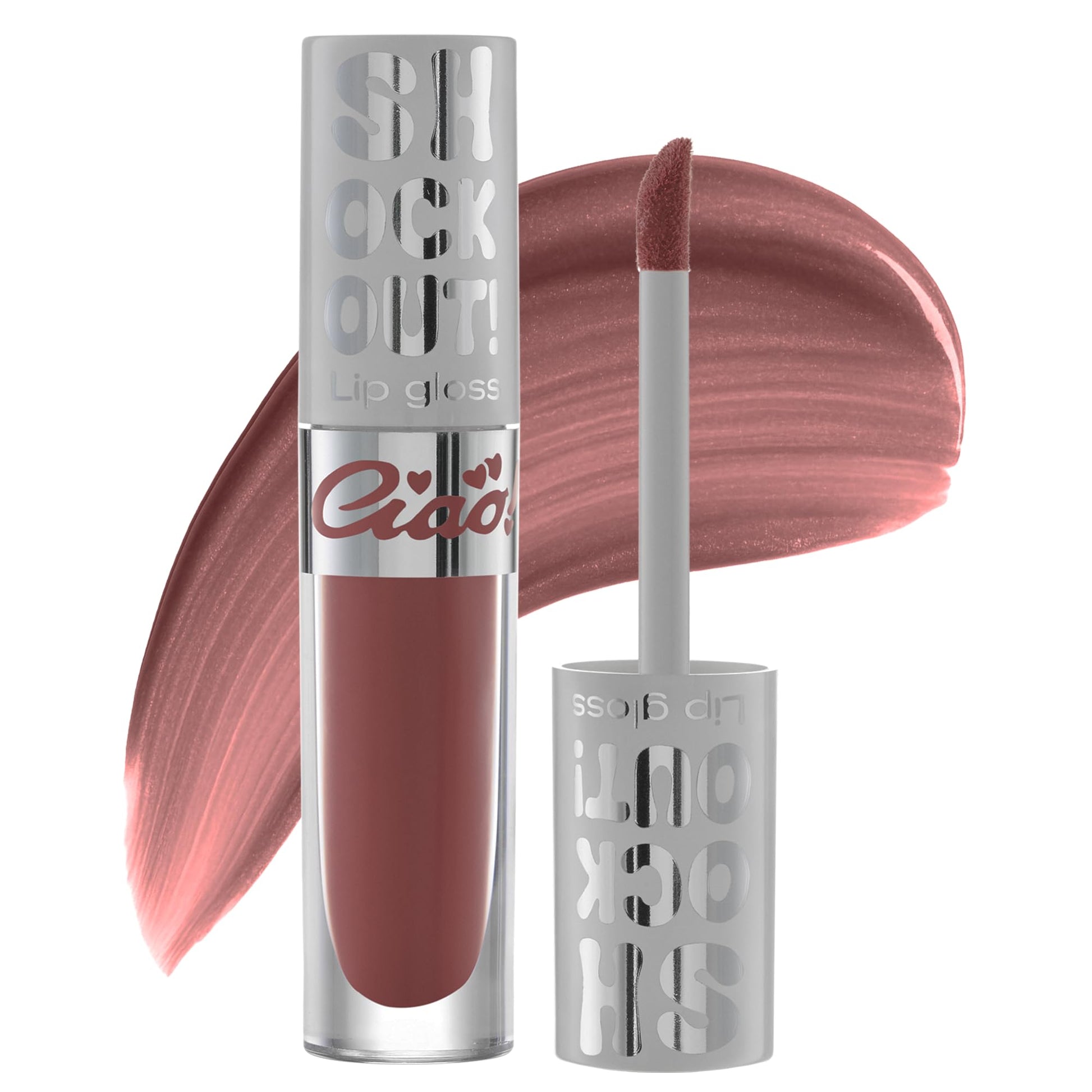 Ciao Shock Out Lip Gloss - Non Sticky, High Shine Finish, Hydrating & Long Lasting, Lightweight Nourishing Formula, Shade 2, 3ml