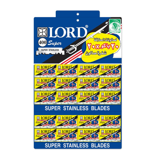 Lord stainless steel shaving blade set, 400 pieces