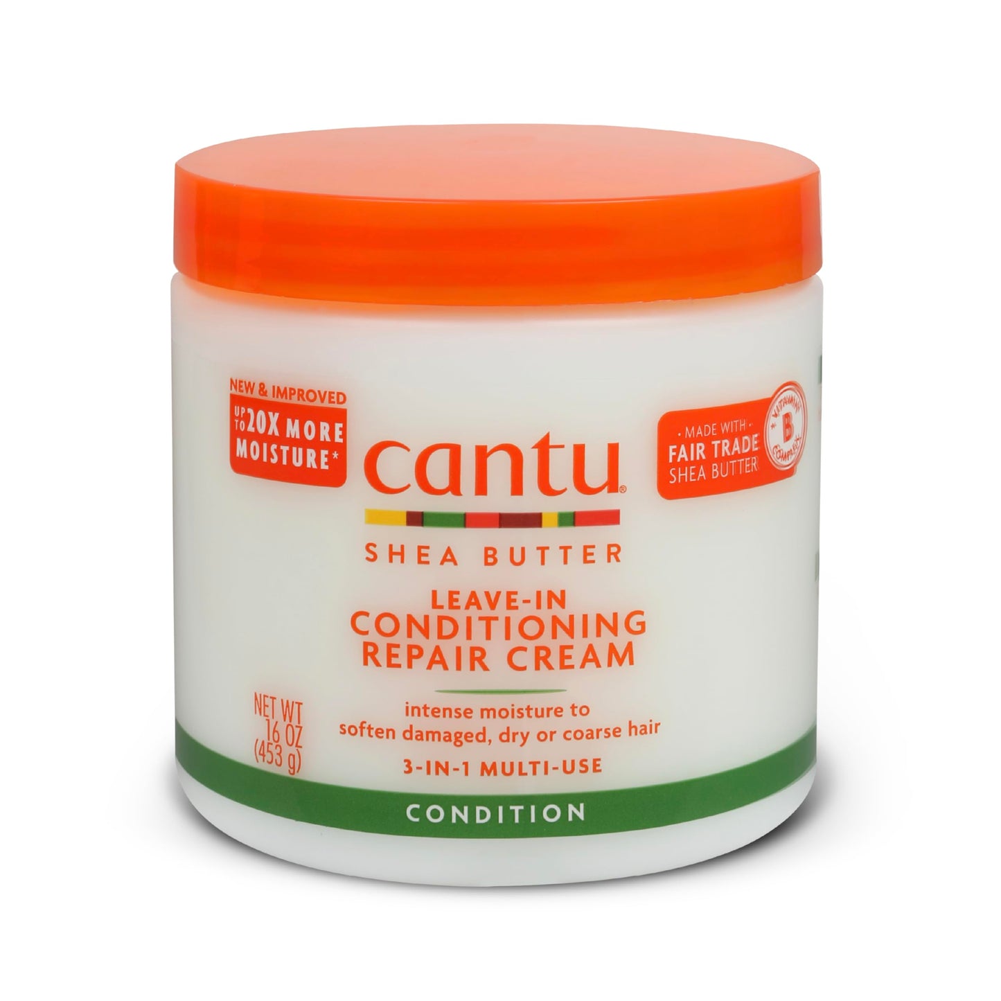 CANTU Shea Butter Leave-In Conditioning Repair Cream, 16 Ounce
