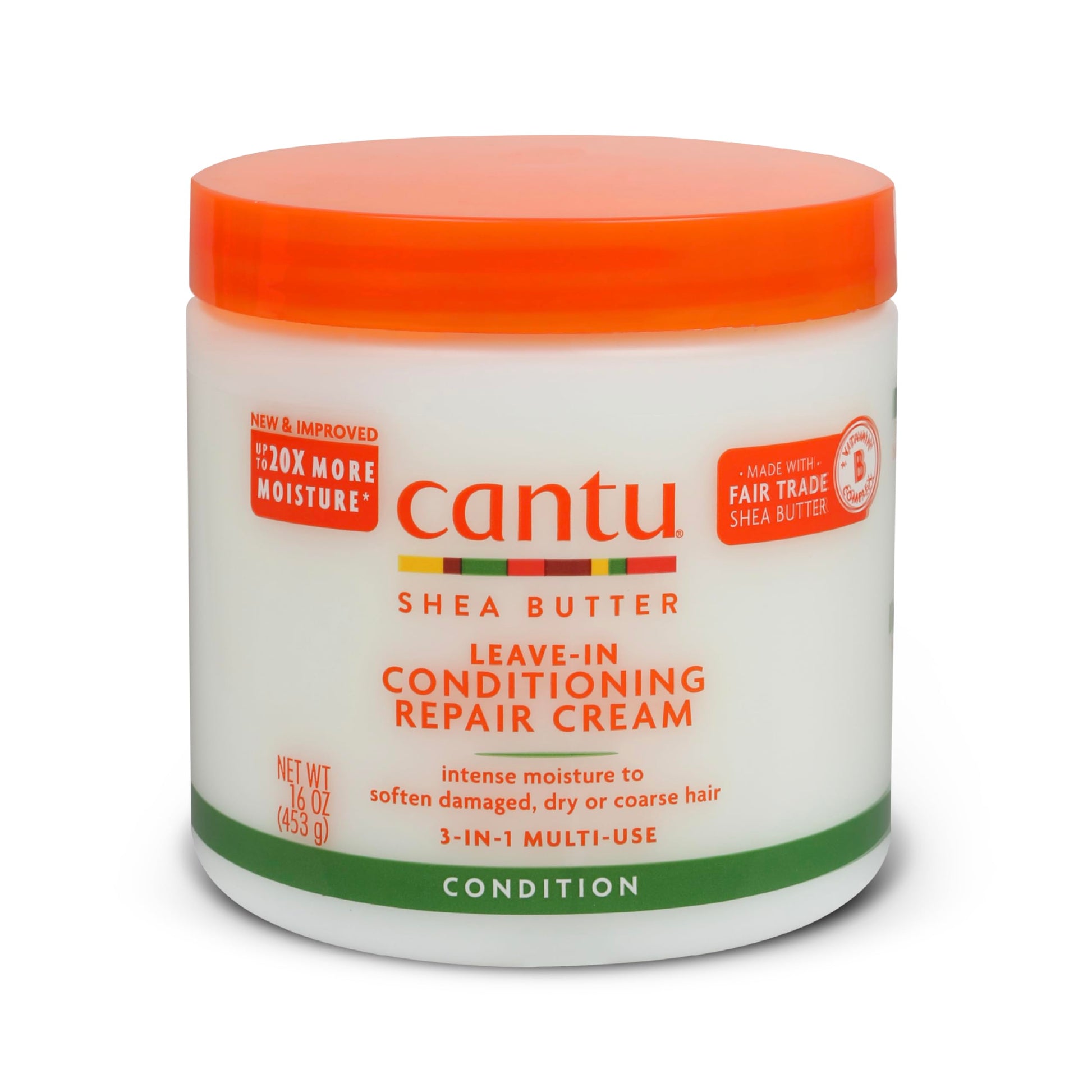 CANTU Shea Butter Leave-In Conditioning Repair Cream, 16 Ounce