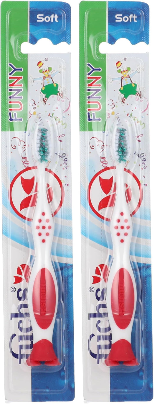Fuchs Toothbrush Funny, assorted color (Pack of 2)