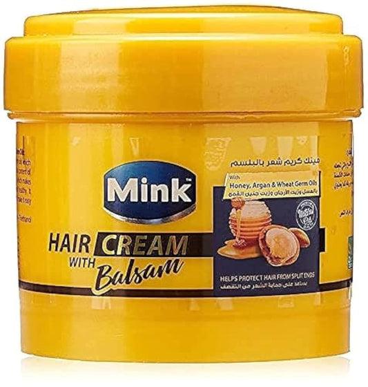 Mink Hair Cream with Balsam, Honey, Argan and Wheat Germ Oils - 150 ml