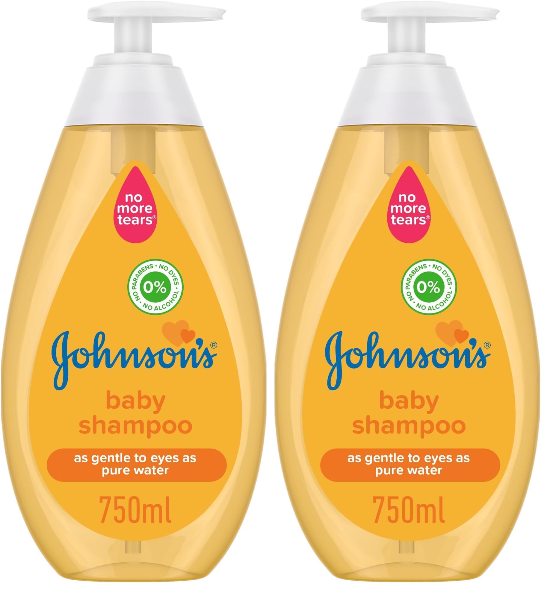 JOHNSON'S, Baby, Shampoo, 750ml (Pack of 2)