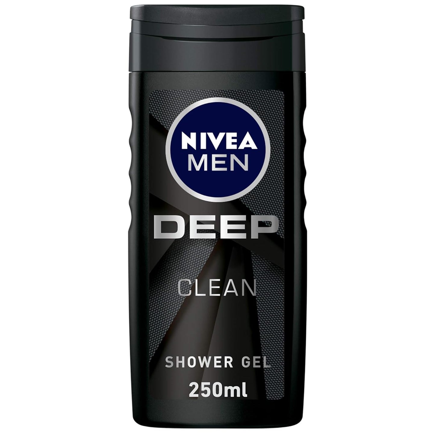 NIVEA MEN DEEP Shower Gel 3in1, Micro-Fine Clay, Woody Scent, 250ml
