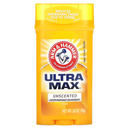 ARM & HAMMER Deodorant Ultramax Unscented, 2.6oz