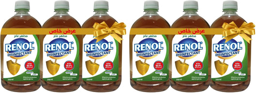 Renol liquid disinfectant, 250 ml, set of 3 pieces package may vary (Pack of 2)