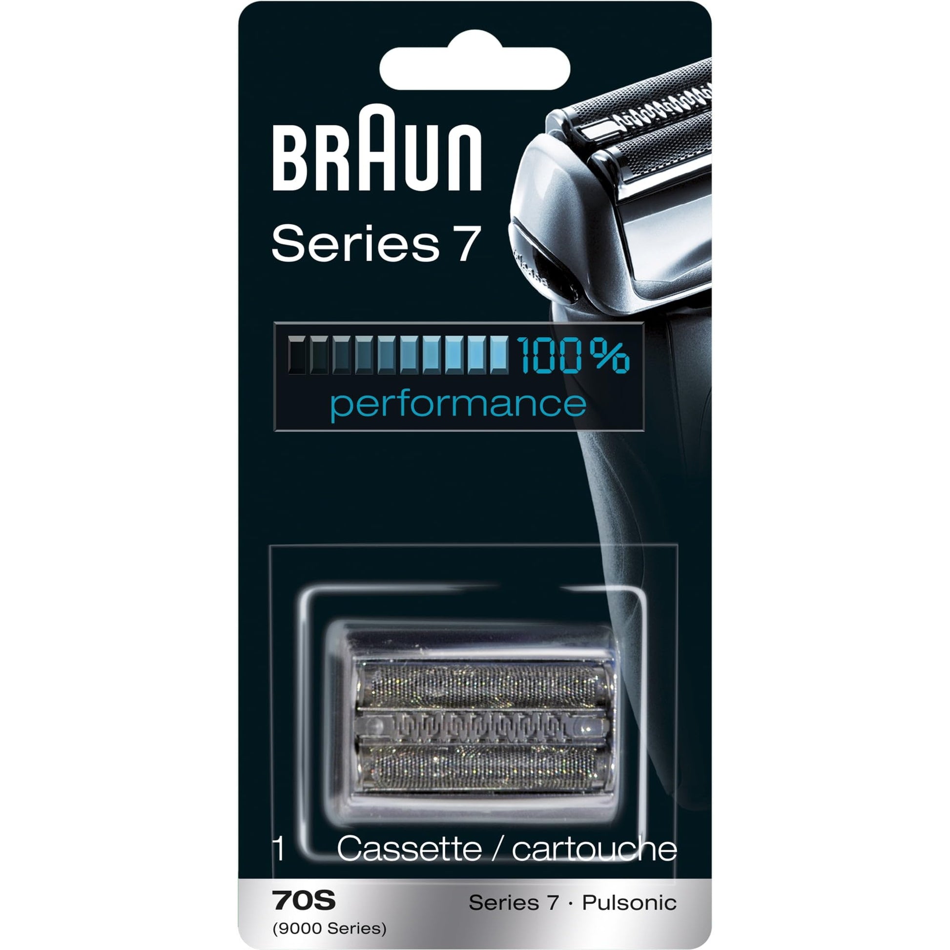 Braun Shaver Replacement Part 70S Silver - Compatible with Series 7 shavers