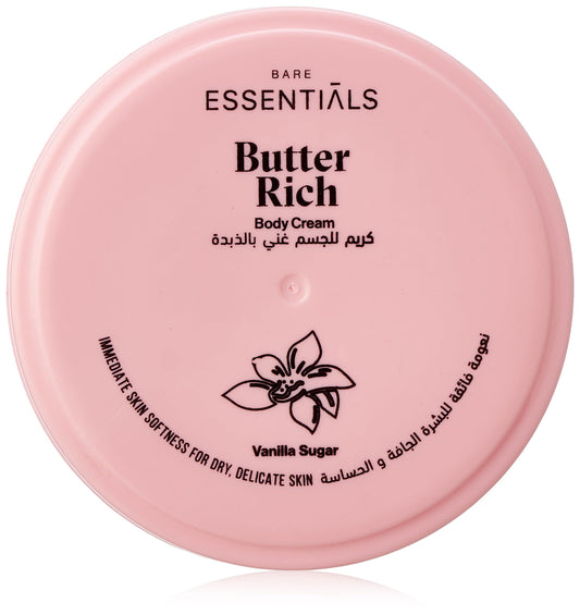 Essentials Butter Rich Body Cream - vanilla Sugar 125ML