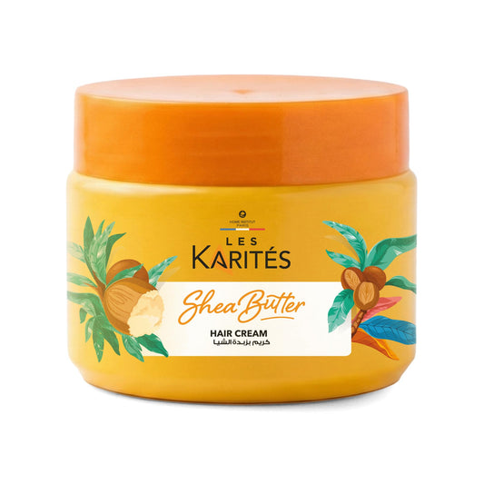 Les Karités Les Karites Moisturizing Hair Cream (180ml) – Enriched with Shea Butter & Jojoba Wax – Nourishes, Hydrates & Softens – Leave-In Formula for Manageable Hair