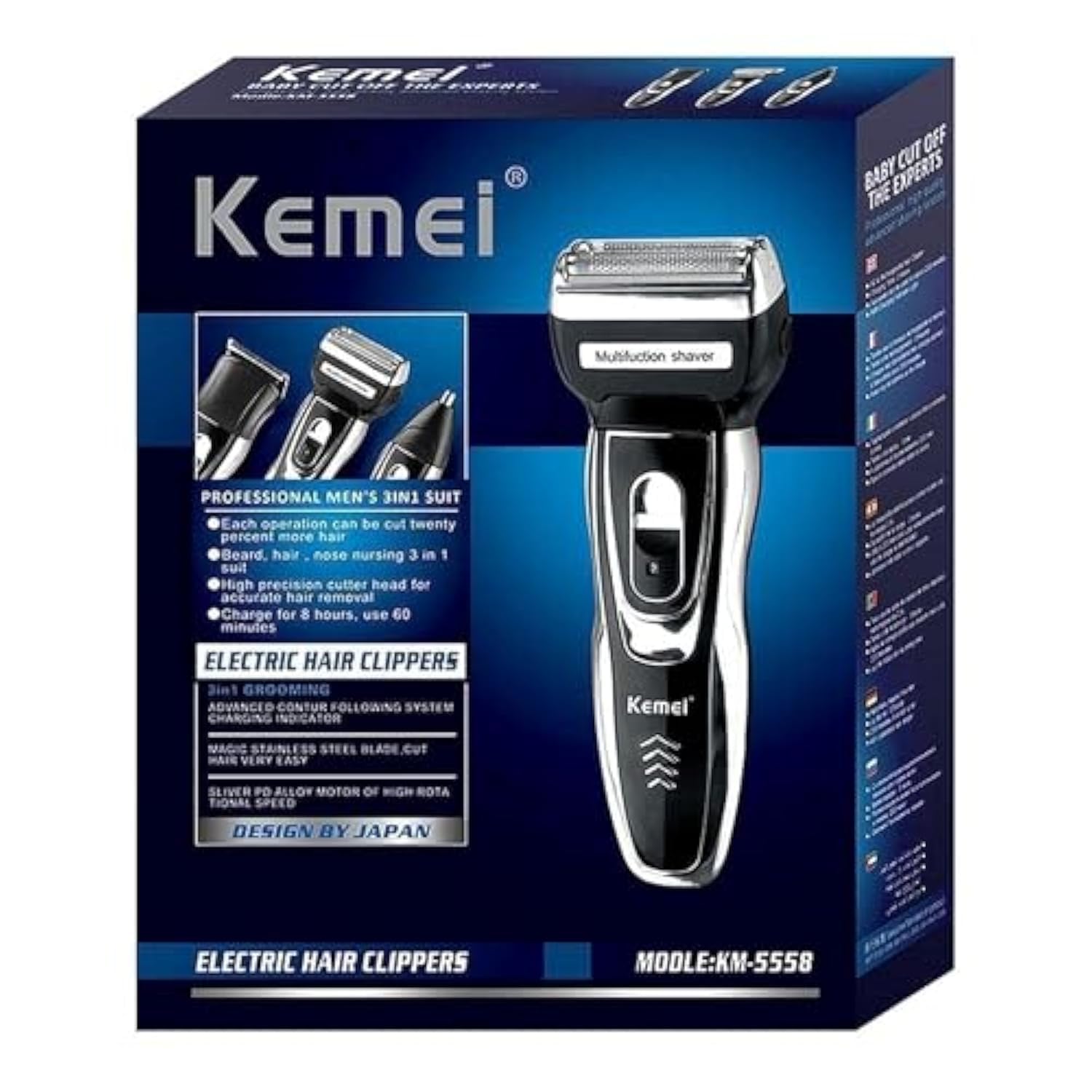 KEMEI 5558 Dry For Men - Clipper & Trimmer