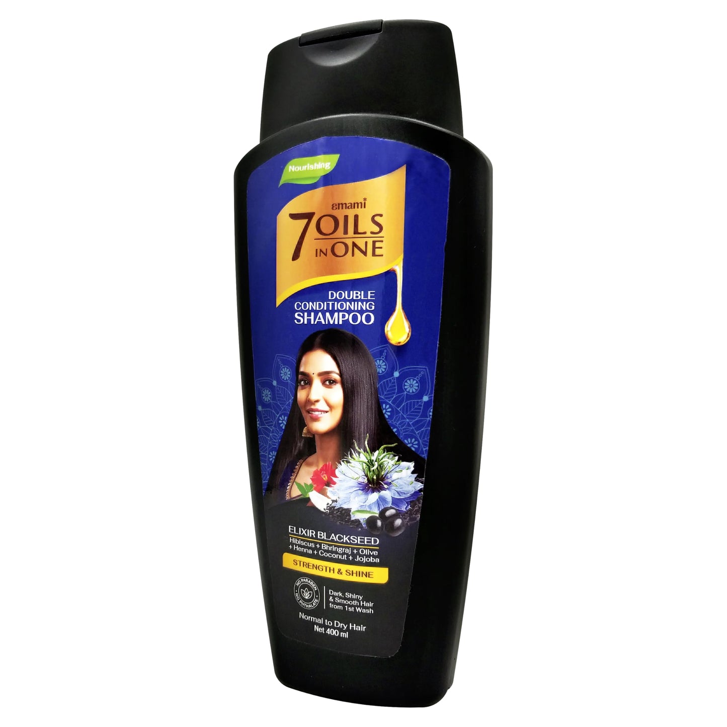 Emami 7 Oils in One Double Conditioning Shampoo Elixir Black seed 400 ML