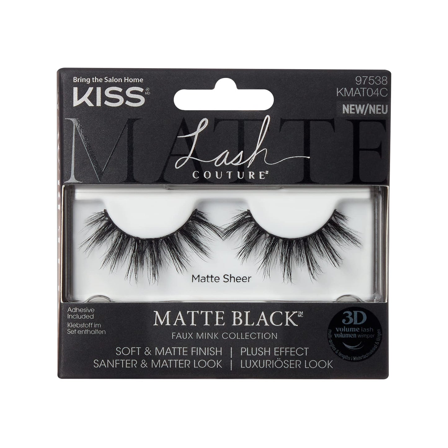 KISS 3D Matte Faux Mink Collection Lash KMAT04C KISS