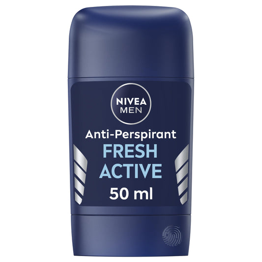 NIVEA MEN Antiperspirant Stick for Men, 48h Protection, Fresh Active Fresh Scent, 50ml