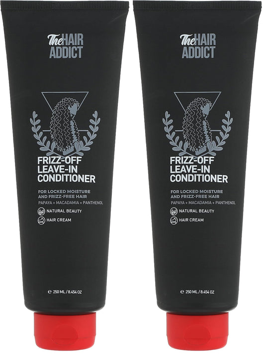 The Hair Addict Frizz Off Leave In Conditioner 250Ml (Pack of 2)