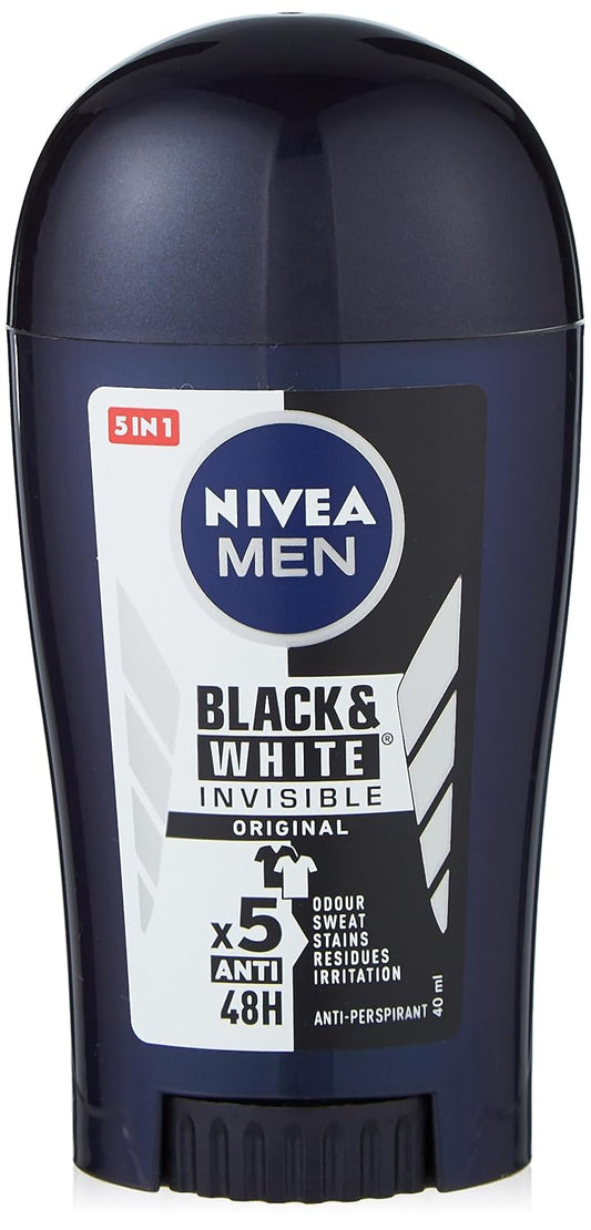 NIVEA MEN Black & White Deodorant Stick for Men 40ml