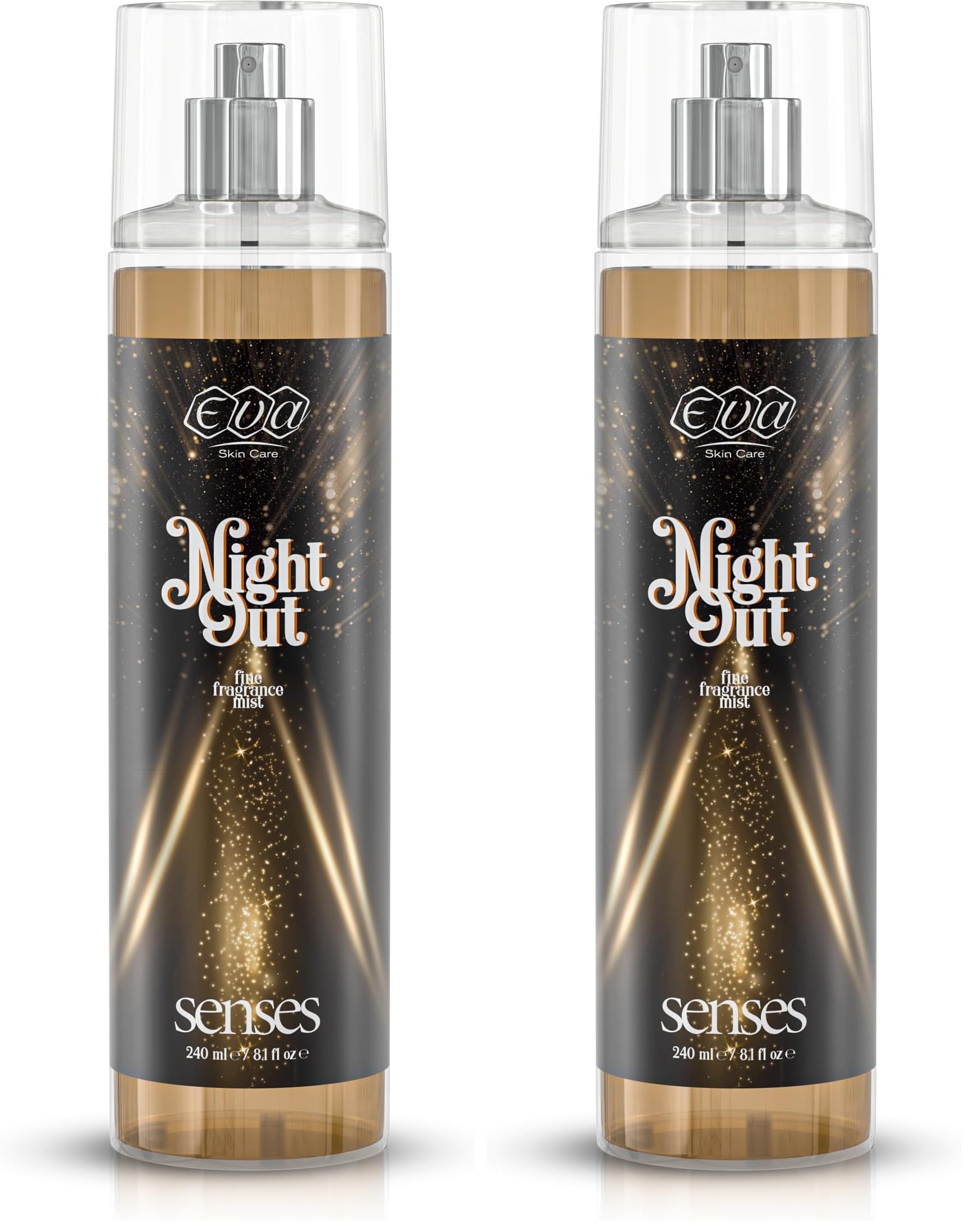 Eva Skin Care Senses body splash -Night Out 240ml (Pack of 2)