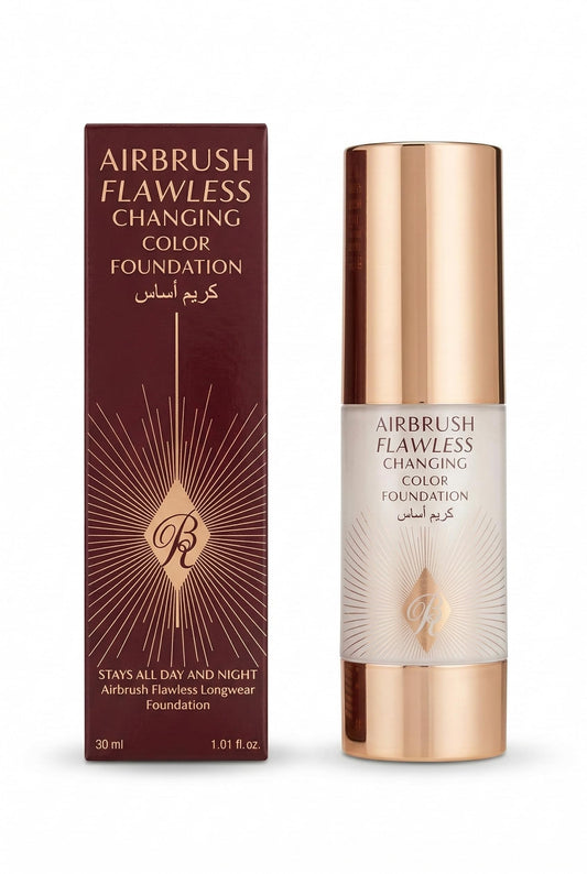 Rose Berry Airbrush Flawless Changing Color Foundation, Longwear Liquid Foundation, 30ml, Shade 01