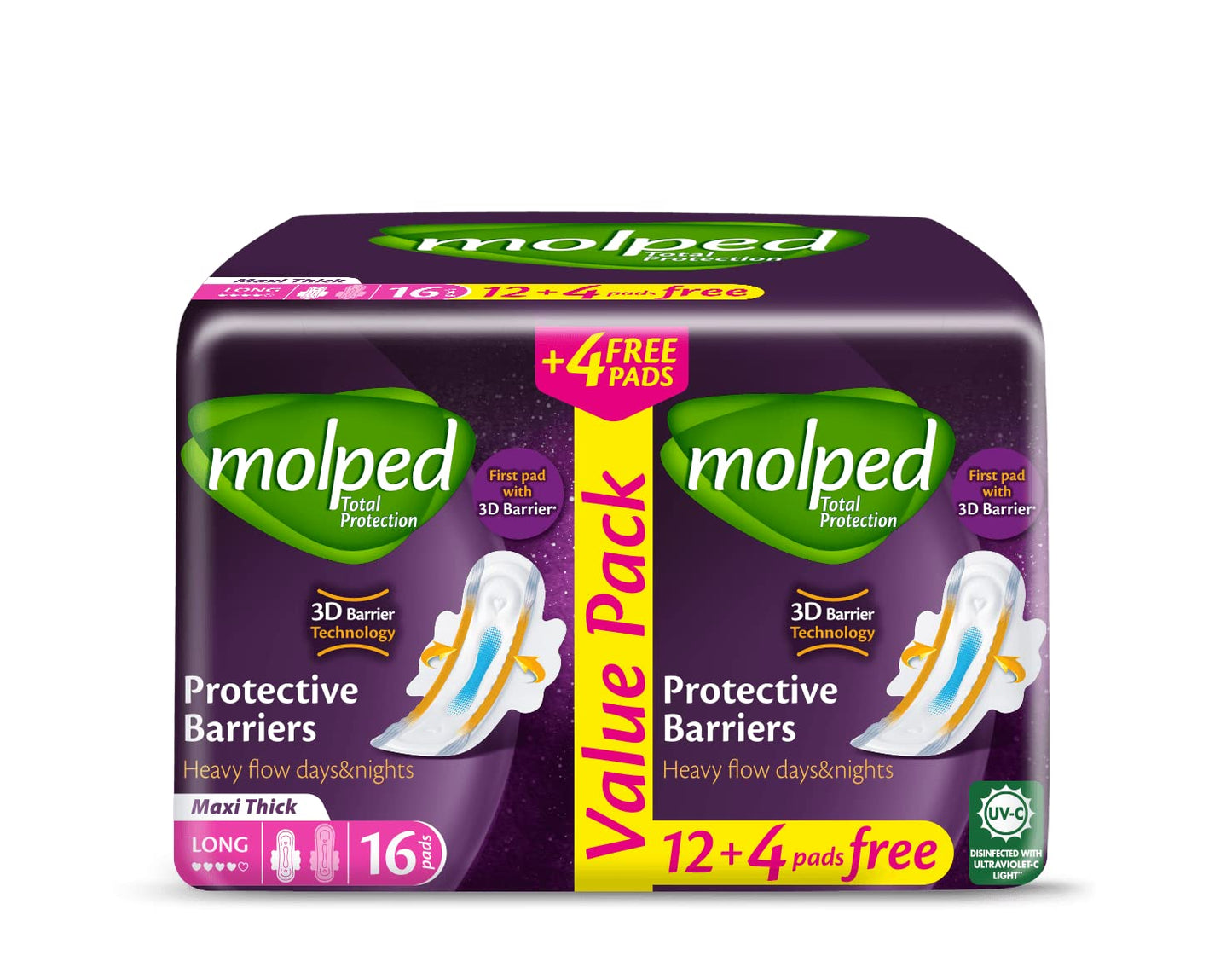 Molped Total Protection - Value Pack - long 16 Pads