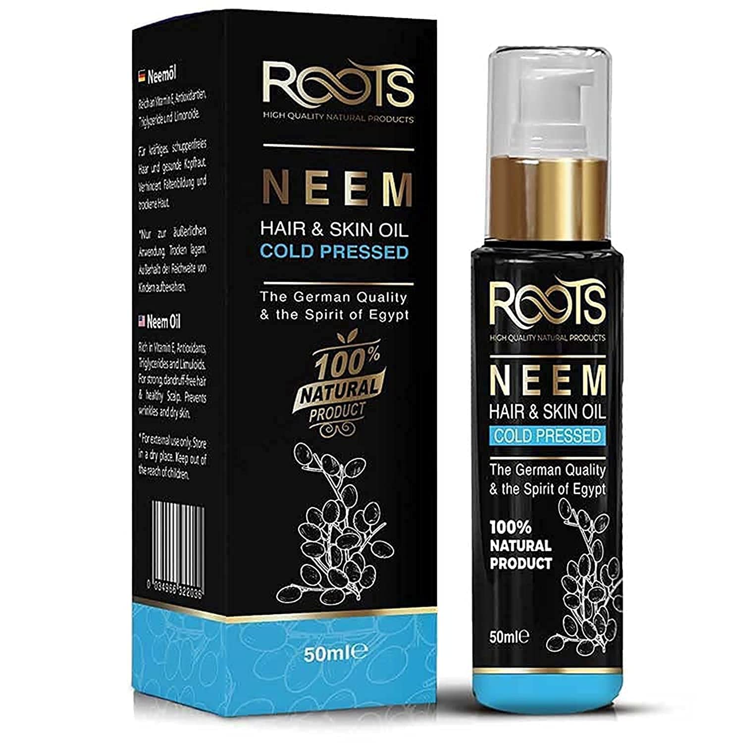 Go Natural Pure cosmetics Neem Oil -50 Ml