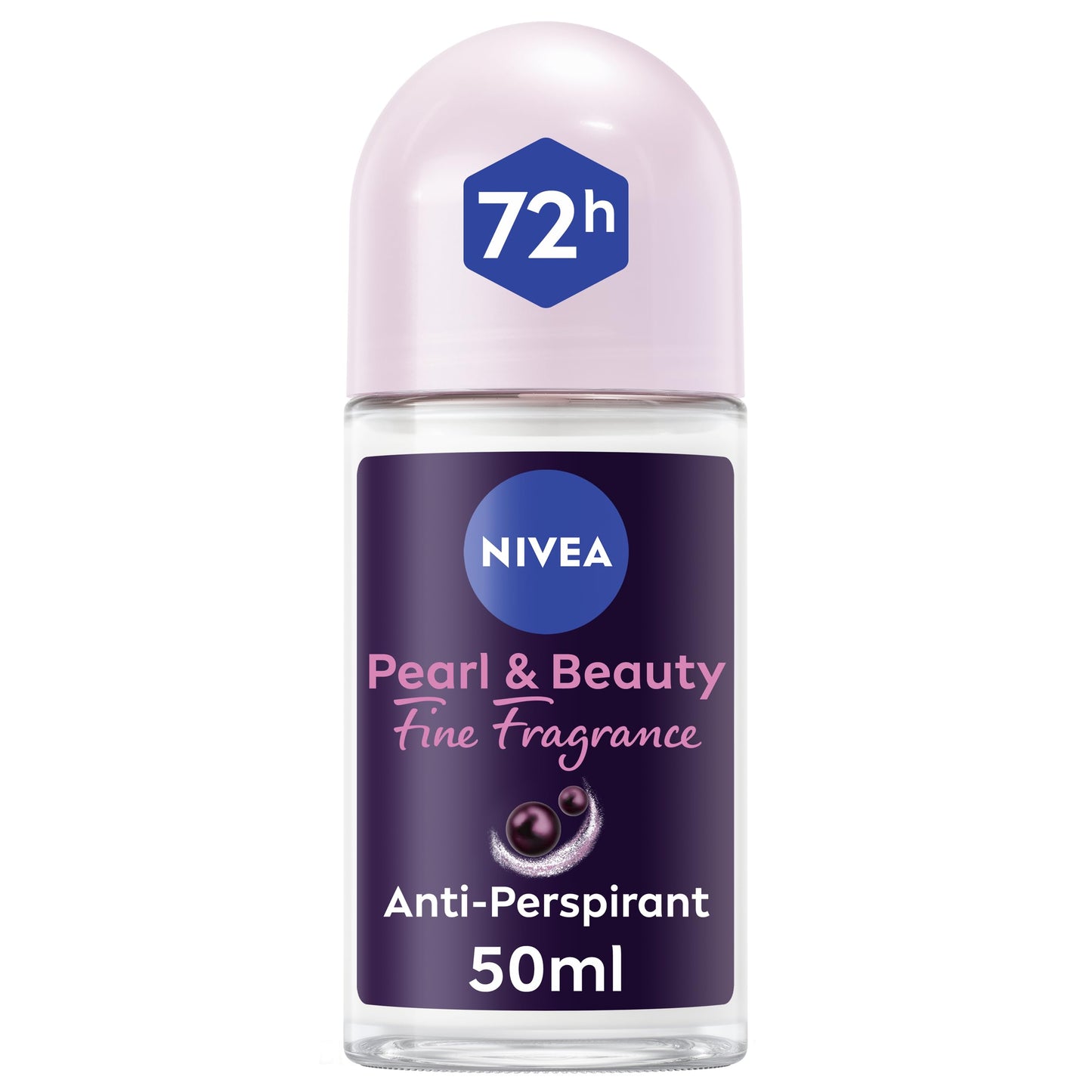 NIVEA Pearl & Beauty, Antiperspirant for Women, Black Pearl & Perfume Oils, Roll-on, 50ml