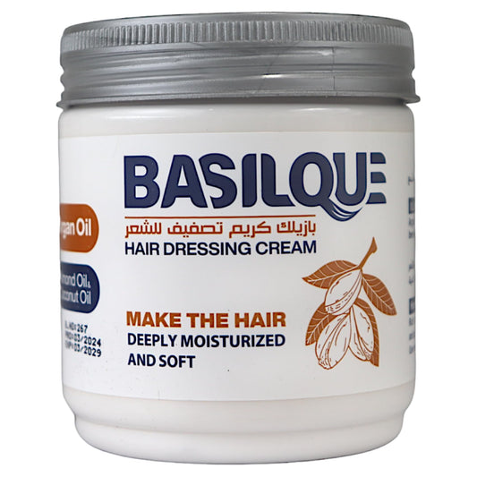 Melano Pharma Basilque Hair Dressing Cream Make The Hair Deeply Moisturized&Soft With Argan Oil,Almond Oil&Coconut Oil-300ml