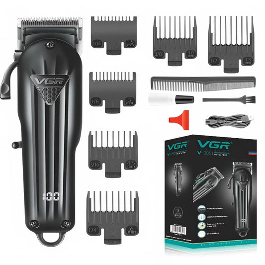 VGR V-282 Professional Hair Shaver Clipper Rechargeable Cordless Hair Trimmer Hair Cutting Machine Electric Shaving Machine for Men