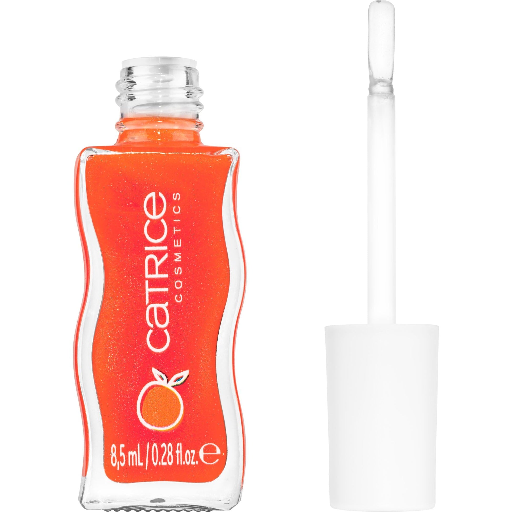 Catrice Summer Lips Lip Glaze, Lip Gloss, No. C02, Orange, Glossy, Vegan, No Parabens, No Microplastic Particles, Nanoparticles Free, Pack of 1 (8.5 ml)
