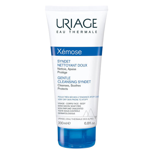 Uriage Xemose Face & Body Wash For Dry Skin, Prone To Atopic Eczema - Extra-Gentle Foaming Cleanser, Long-Lasting Comfort. Helps Restore The Skin Barrier - Fragrance & Soap-Free - Physiological Ph