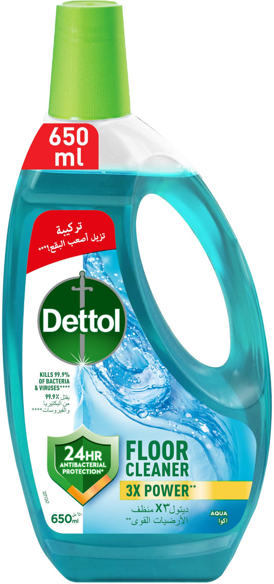 Dettol Antibacterial Power Floor Cleaner - Aqua Scent| 650ml | (15% Off)