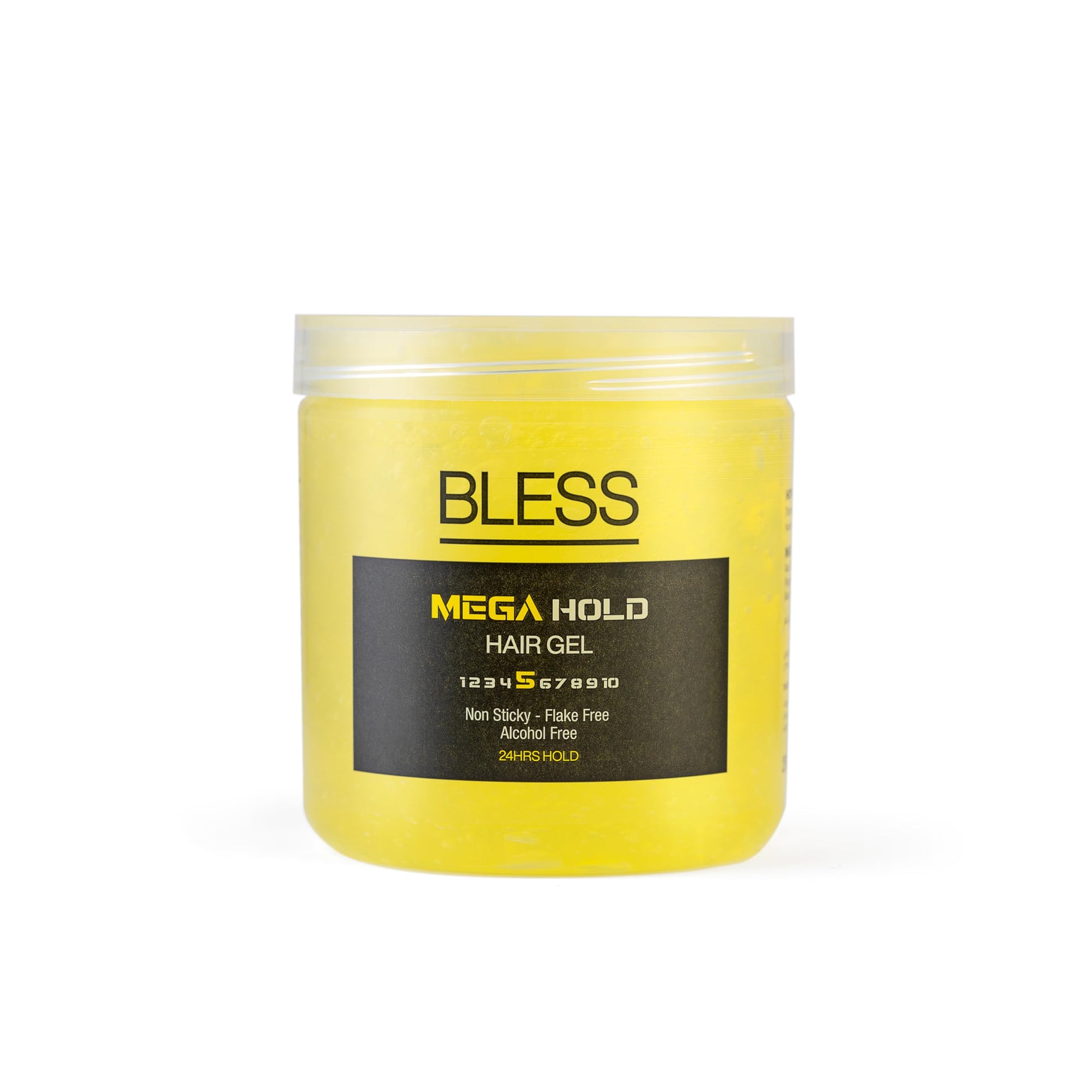 BLESS Curly Hold Hair Gel, Natural Look Styling, For All Hair Types, With Aloe Vera Extract, Panthenol Enriched, 250ml (250, MEGA HOLD)