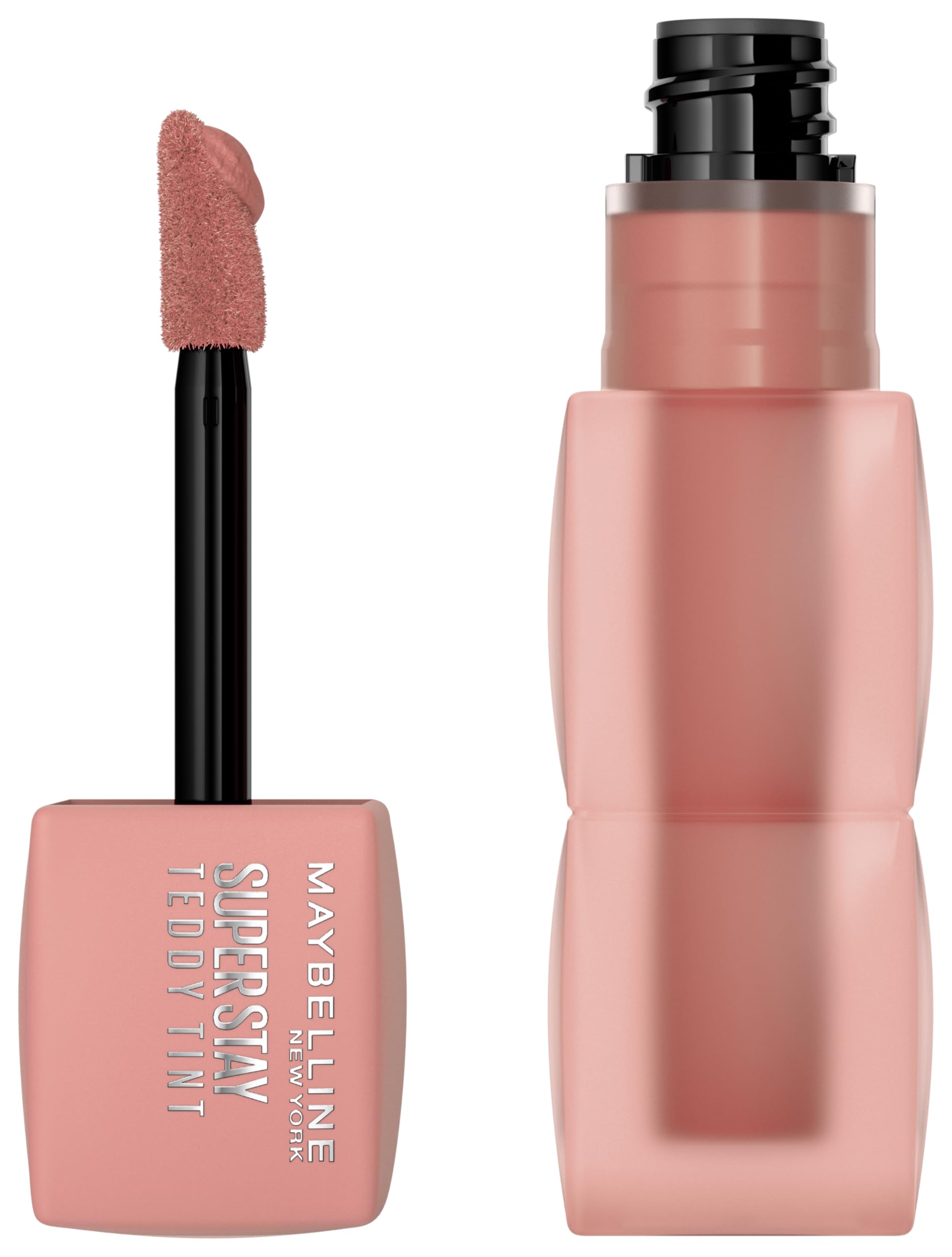 Maybelline New YorkSuper Stay Teddy Lip Tint, Long Lasting Matte Lipstick For Up To 12HR Wear, Current Mood Shade 10
