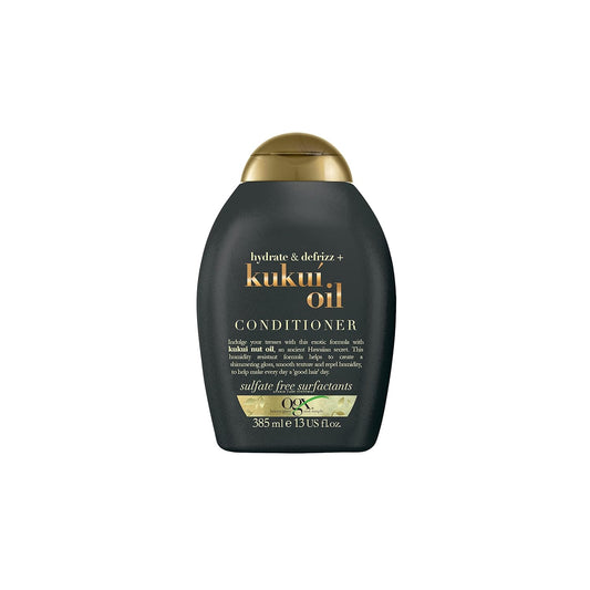 OGX Conditioner, Hydrate & Defrizz+ Kukuí Oil, New Gentle and PH Balanced Formula, 385ml
