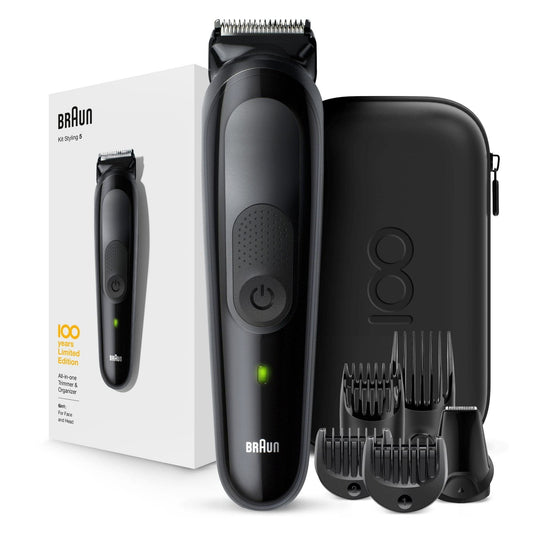 Braun All-in-one trimmer MBMGK5, 6-in-1 Max Braun 100 years Limited Edition trimmer, 5 attachments and Travel Case