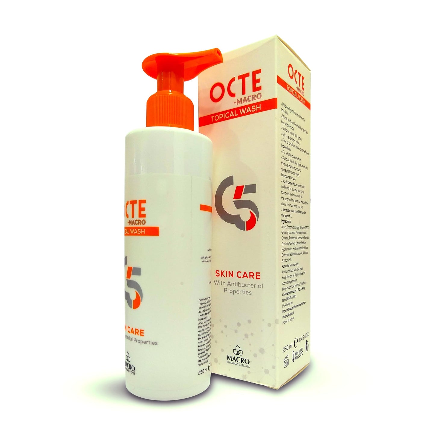 Macro Octe Topical wash With Antibacterial Properties 250 ml