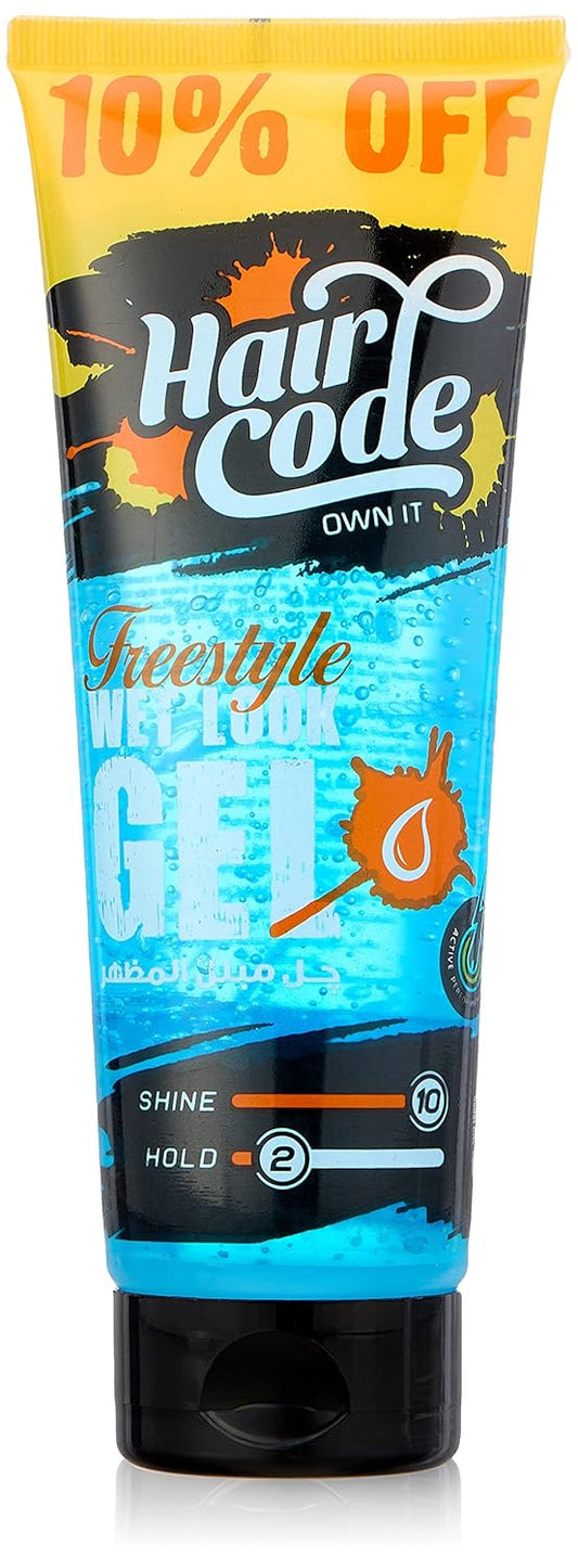 Haircode GEL WETLOOK FREESTYLE 250ML TUBE- 10% price offer