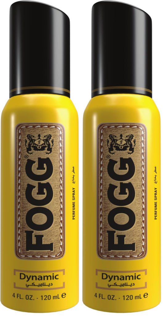 Fogg DYNAMIC Perfume Spray For Unisex - 120 Ml (Pack of 2)