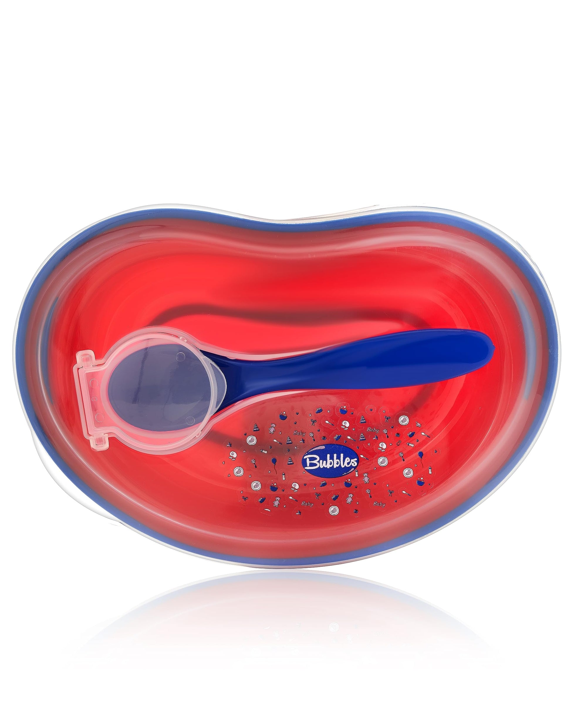 Bubbles plate - red