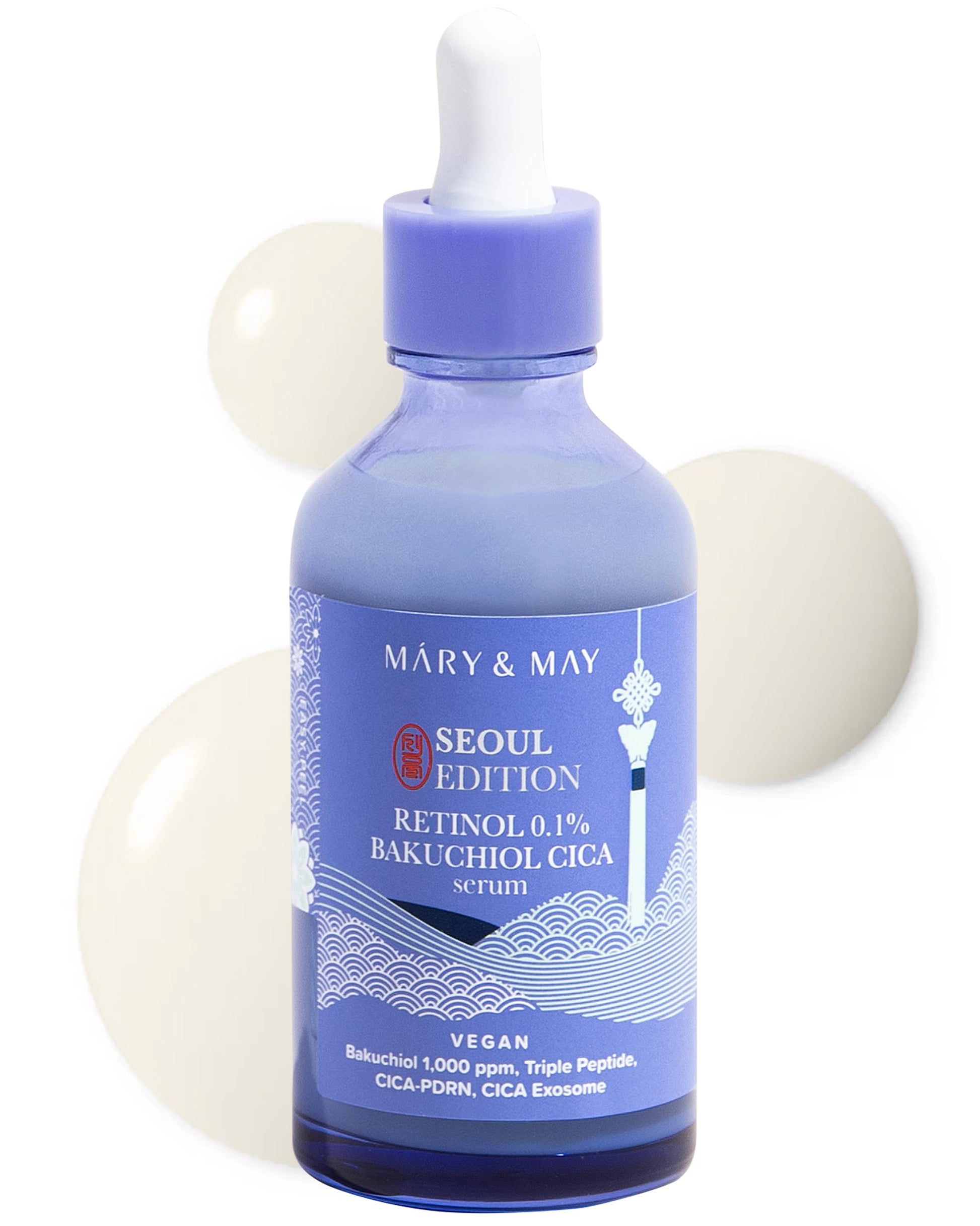 MARY & MAY Retinol 0.1% Bakuchiol Cica Serum 80ml