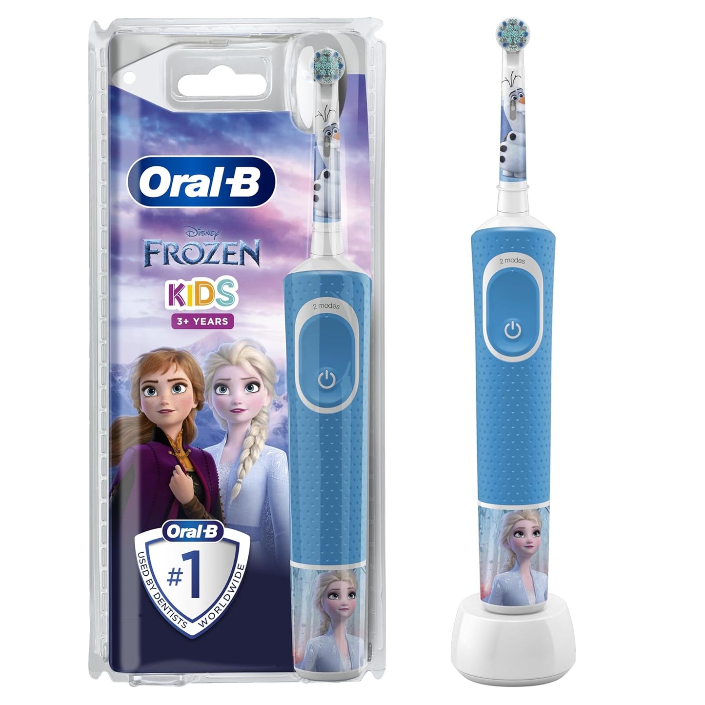 Oral-B Stages Power Kids Rechargeable Electric Toothbrush - Frozen with Disney Magic Timer app – Packaging May Vary