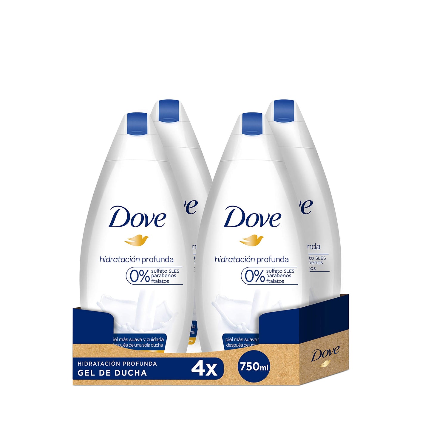 Dove دوف كريم مرطب للاستحمام للنساء بملمس ناعم للبشرة 750 مل